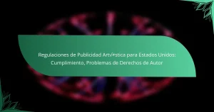 Regulaciones de Publicidad Artística para Estados Unidos: Cumplimiento, Problemas de Derechos de Autor